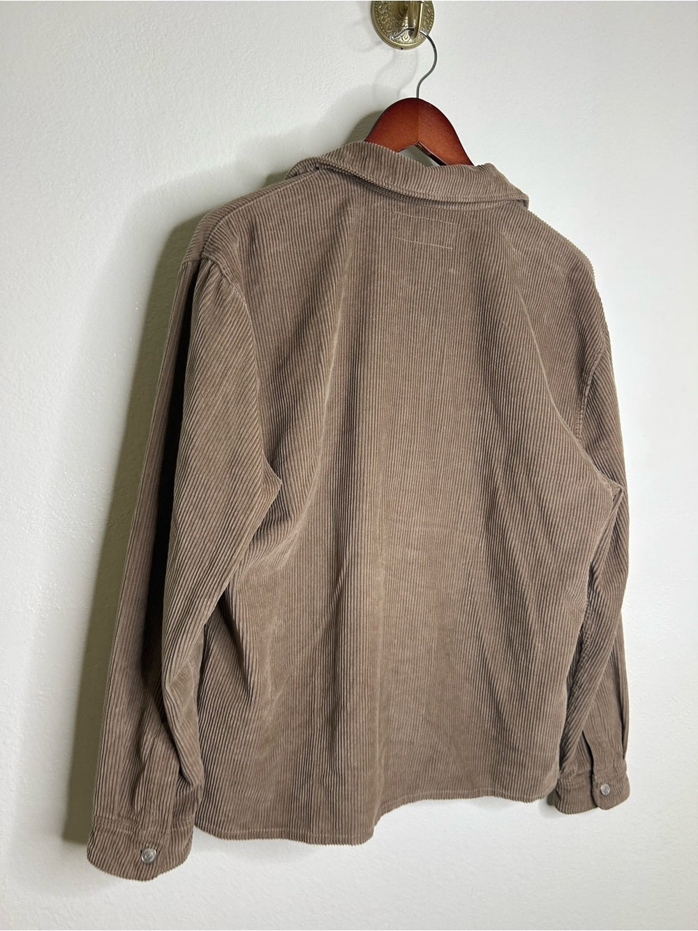 Abercrombie &amp; Fitch 100% Cotton Corduroy Oversized Button Down Shirt Jacket