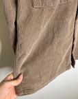 Abercrombie & Fitch 100% Cotton Corduroy Oversized Button Down Shirt Jacket