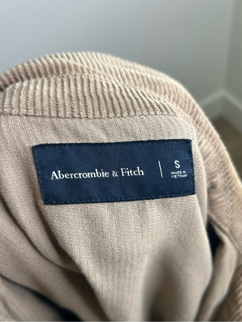 Abercrombie &amp; Fitch 100% Cotton Corduroy Oversized Button Down Shirt Jacket