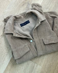 Abercrombie & Fitch 100% Cotton Corduroy Oversized Button Down Shirt Jacket