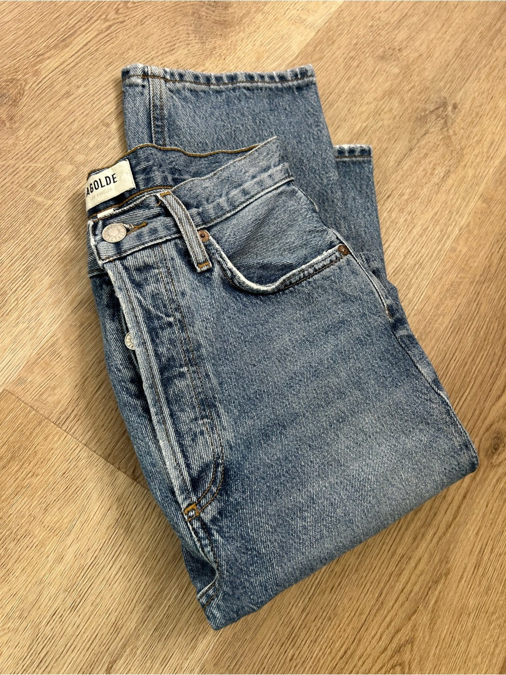 AGOLDE 100% Regenerative Cotton 90's Pinch Waist High Rise Jean