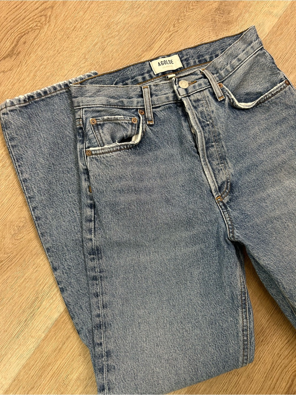 AGOLDE 100% Regenerative Cotton 90's Pinch Waist High Rise Jean