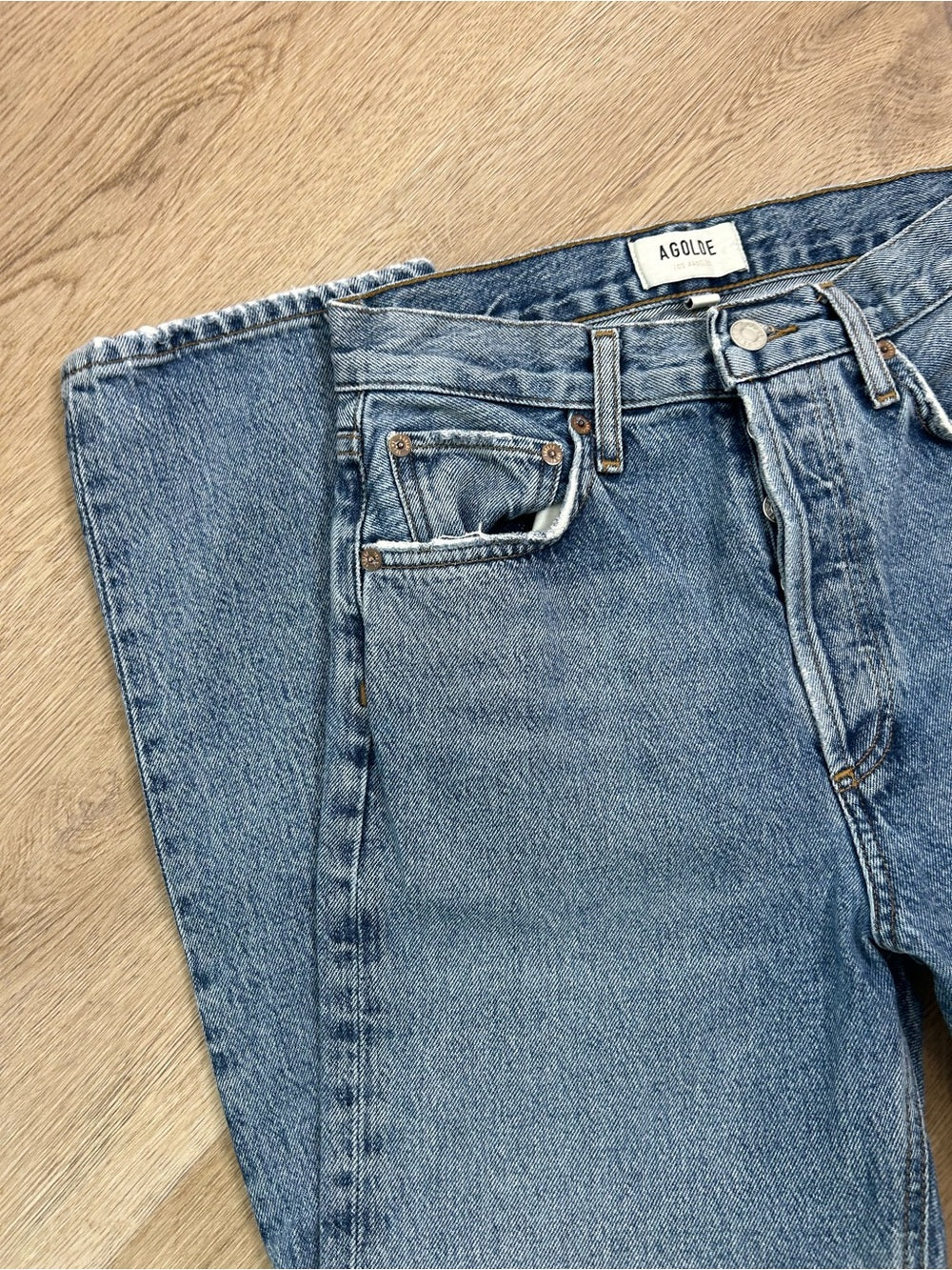 AGOLDE 100% Regenerative Cotton 90's Pinch Waist High Rise Jean