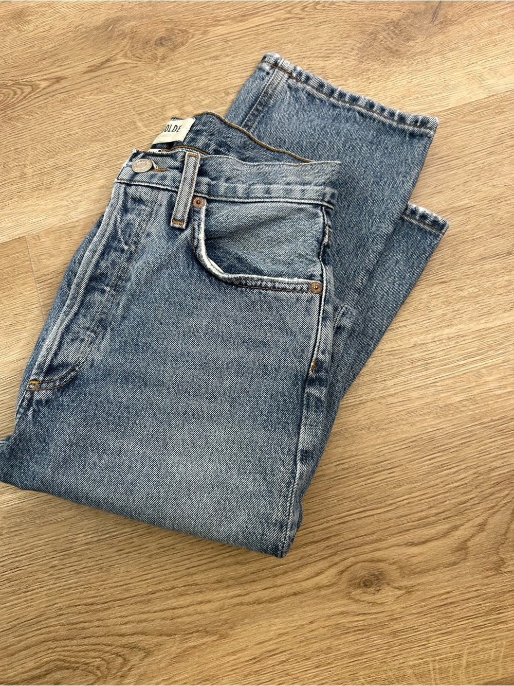 AGOLDE 100% Regenerative Cotton 90's Pinch Waist High Rise Jean