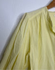 Masscob 100% Cotton Gauze Yellow Button Down Blouse