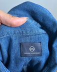AG 100% Cotton Denim Long Sleeve Button Down Collared Ana Shirt