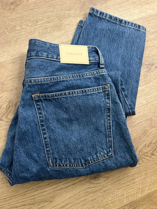 Everlane Everlane 100% Organic Cotton The Curvy 90&amp;#39;s Cheeky Straight Leg Jean - Denim