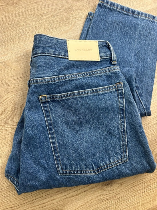 Everlane Everlane 100% Organic Cotton The Curvy 90&amp;#39;s Cheeky Straight Leg Jean - Denim