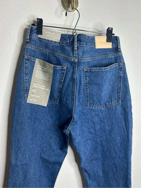 Everlane 100% Organic Cotton The Curvy 90's Cheeky Straight Leg Jean