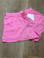 L*Space 100% Linen Pink Drawstring Pull on Bright Pink Shorts
