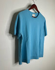 Vintage Talbots 100% Cashmere Blue Short Sleeve Knit T- Shirt Top