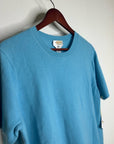 Vintage Talbots 100% Cashmere Blue Short Sleeve Knit T- Shirt Top