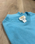 Vintage Talbots 100% Cashmere Blue Short Sleeve Knit T- Shirt Top