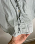 Unsubscribed 100% Cotton Light Blue Distressed Oversized Button Down Shirt