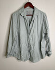 Unsubscribed 100% Cotton Light Blue Distressed Oversized Button Down Shirt