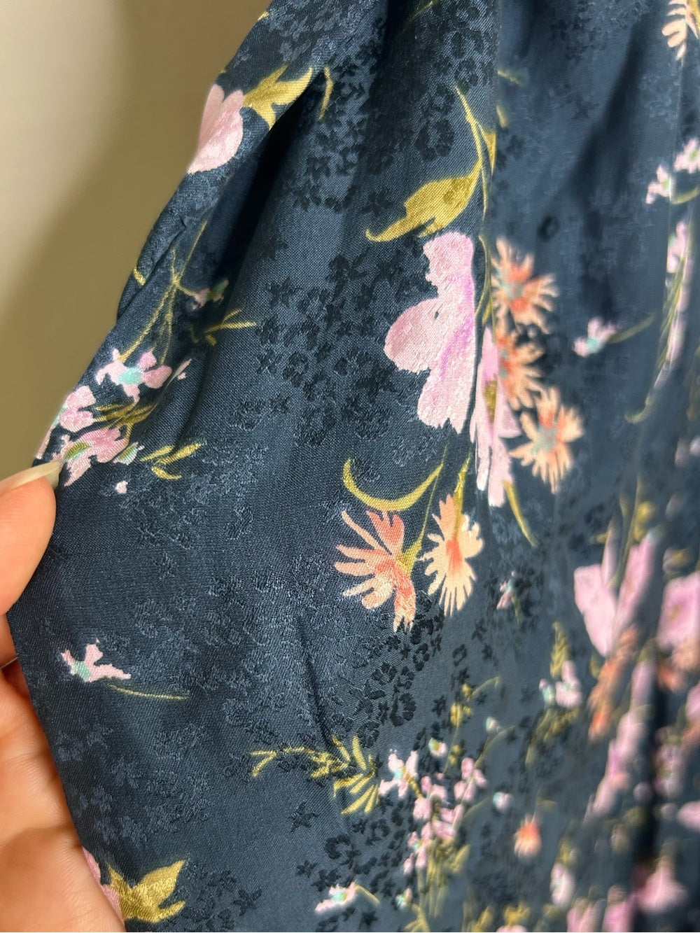 Rebecca Taylor 100% Silk Floral V - Neck Wide Leg Jumpsuit Short Sleeve