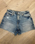 AG 100% Cotton High Rise Wedgie Alexxis Denim Cutoff Distressed Short