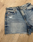 AG 100% Cotton High Rise Wedgie Alexxis Denim Cutoff Distressed Short