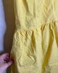 Nation LA 100% Pima Cotton Yellow Criss Cross Back Popover Tank Dress