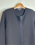 Eileen Fisher 100% Wool Long Line Cardigan Sweater Jacket