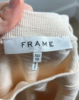 FRAME 100% Cotton Blush Light Pink Puff Sleeve T - Shirt Top