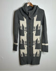 Community Merino Wool Alpaca Blend Gray Button Down Cardigan Sweater