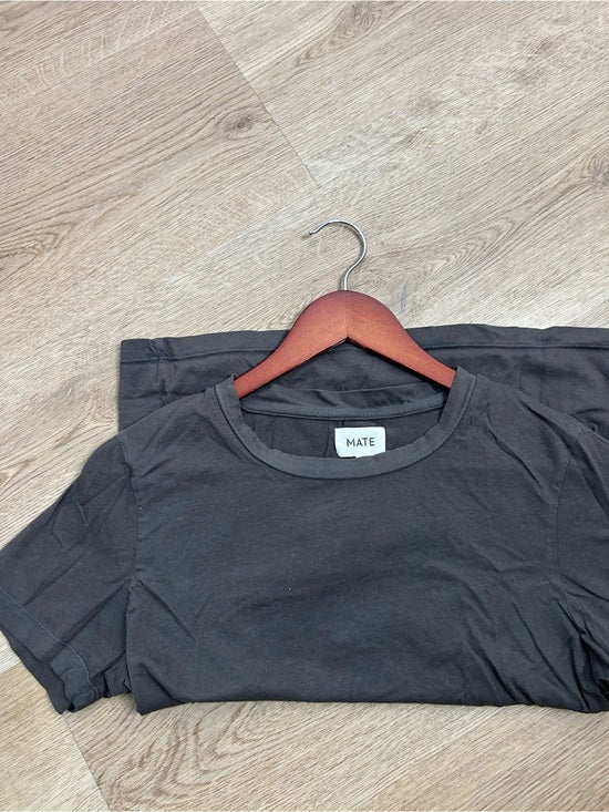 MATE The Label 100% Organic Cotton Charcoal Gray Classic T - Shirt