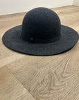 Phase 3 100% Wool Charcoal Gray Floppy Brim Hat