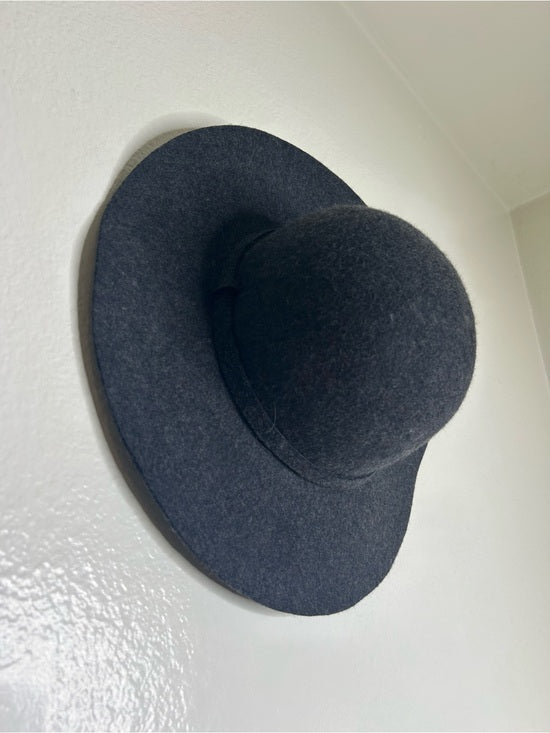 Phase 3 100% Wool Charcoal Gray Floppy Brim Hat