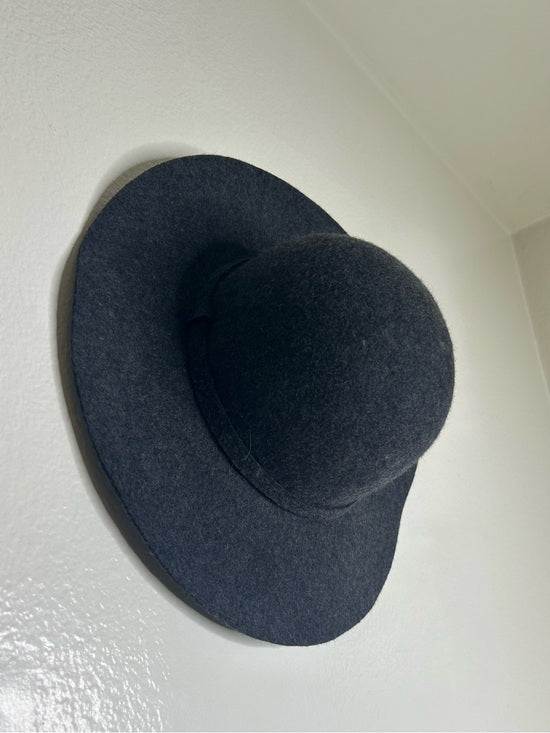 Phase 3 100% Wool Charcoal Gray Floppy Brim Hat