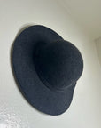Phase 3 100% Wool Charcoal Gray Floppy Brim Hat
