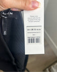 ME + EM Black 100% Cotton Cheesecloth Shirred Bandeau Peplum Top