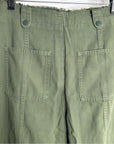 Unsubscribed 100% Cotton Green Tapered Utility Style Pant