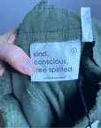 Unsubscribed 100% Cotton Green Tapered Utility Style Pant