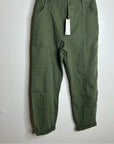 Unsubscribed 100% Cotton Green Tapered Utility Style Pant