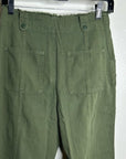 Unsubscribed 100% Cotton Green Tapered Utility Style Pant