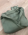 Frank & Eileen 100% Cotton Triple Terry Patrick Popover Sweatshirt Top Green
