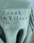 Frank & Eileen 100% Cotton Triple Terry Patrick Popover Sweatshirt Top Green