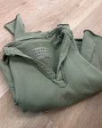 Frank & Eileen 100% Cotton Triple Terry Patrick Popover Sweatshirt Top Green