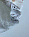 Saks Fifth Avenue 100% Linen White Button Down V- Neck Fitted Vest Top