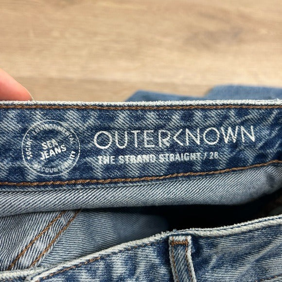 Outerknown 100% Organic Cotton Denim The Strand Straight Leg Jean