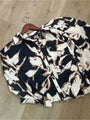 Anthropologie Maeve 100% Cotton Neutral Floral Button Down Shirt Midi Dress