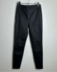 St. John 100% Leather Black Legging Pant