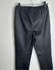St. John 100% Leather Black Legging Pant