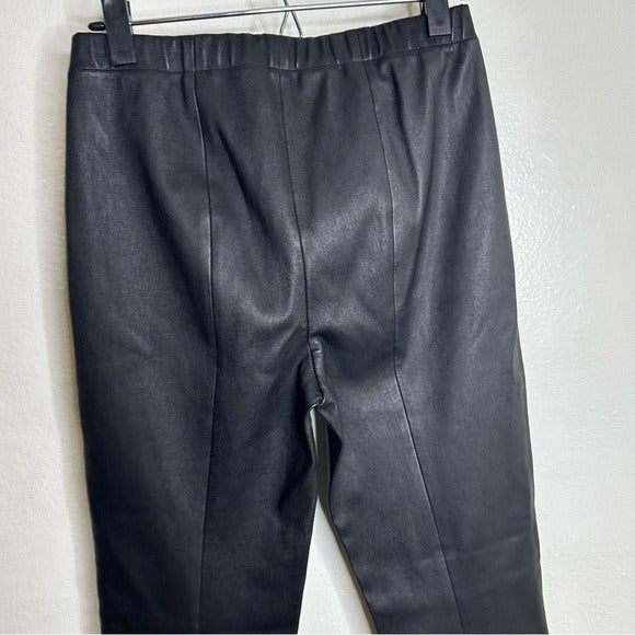 St. John 100% Leather Black Legging Pant