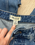 Madewell 100% Cotton Denim The Darted Barrel Leg Jean Medium Wash