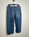 Madewell 100% Cotton Denim The Darted Barrel Leg Jean Medium Wash