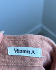 Vitamin A 100% Linen Oversized Playa Button Down Shirt