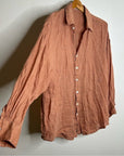 Vitamin A 100% Linen Oversized Playa Button Down Shirt
