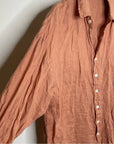 Vitamin A 100% Linen Oversized Playa Button Down Shirt